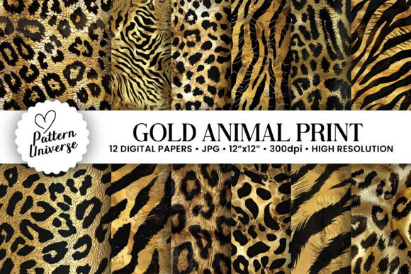 Black Gold Animal Print Patterns: A Designer's Essential Resource
