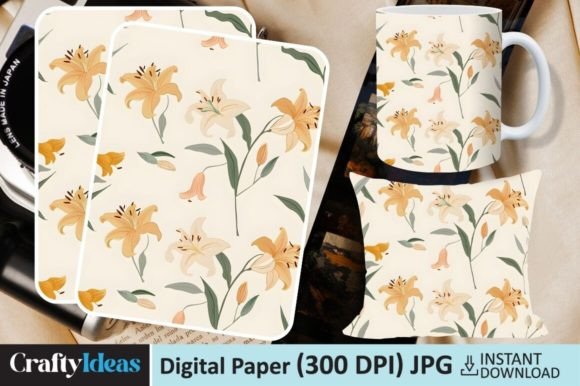 Floral Patterns in Soft Pastel Colors Pe for Creative Design