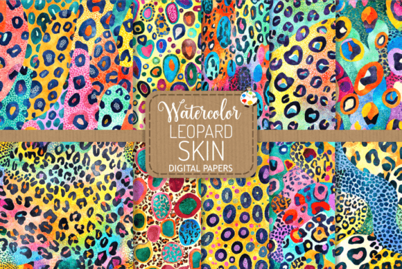 Funky Leopard Skin Background Patterns