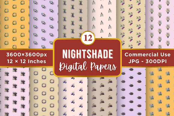 Nightshade Digital Paper Patterns: Elevating Your Creative Projects