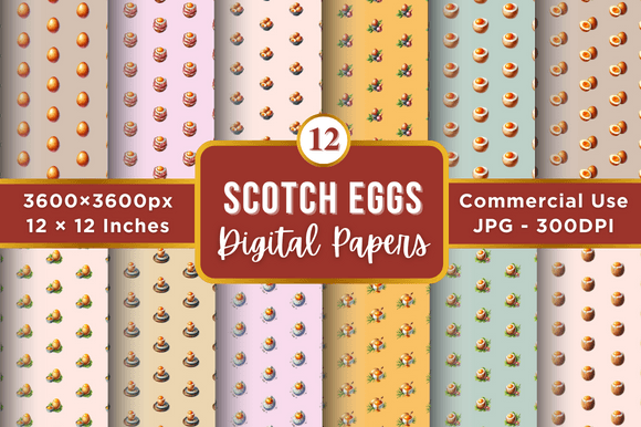 Strategic Value of Scotch Eggs Digital Paper Patterns in Creative Operations