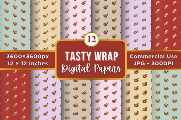 Unlock Your Creativity with Tasty Wrap Digital Paper Patterns: The Ultimate Guide to Versatile Digital Design