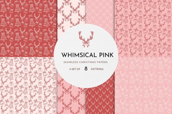 Whimsical Pink Christmas Patterns: Elevating Your Holiday Projects with Playful Elegance
